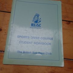 BSAC Sports Diver Student Workbook for Sale