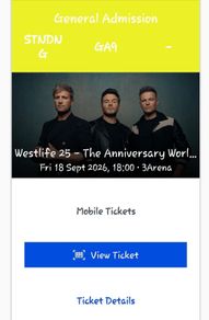 Westlife 25th Anniversary World Tour