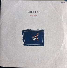 Chris Rea. Que Sera picture sleeve vinyl record single in vg+ condition