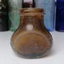 80 - Vintage 4oz Bovril Dark Brown Glass Eire Ireland Embossed Letters Jar Image 4