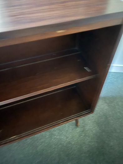 Retro vintage bookcase.