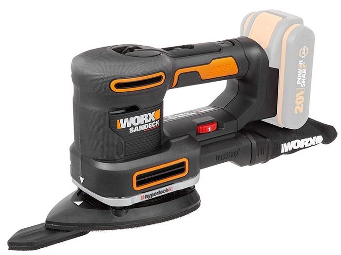 WORX WX820.9 SANDECK 18V (20V Max) Cordless Multi Sander - (Tool only - Battery & Charger Sold Separately)