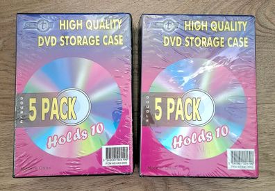 High Quality DVD storages cases lot of 10