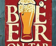 Beer for Sale Metal Sign