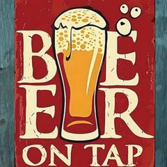 Beer for Sale Metal Sign