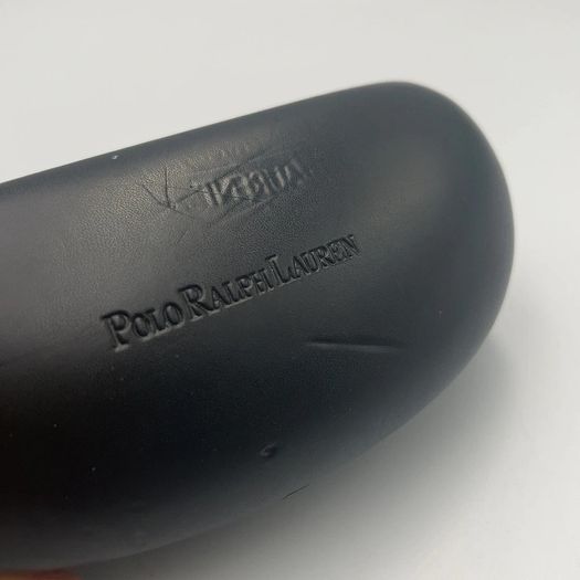 Polo Ralph Lauren Mens Polarized Pilot Sunglasses Black/Grey with Case