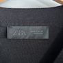 Zara black scuba top short sleeve formal Size M Image 2