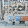 Old advertising shop front picture print ,different brands for sale, in the shop,nice for any home bar or man cave pub restaurant etc,,buyer collects thank you,, rather buyer collects with the glass ,sold as is ,,see pictures for condition Image 7