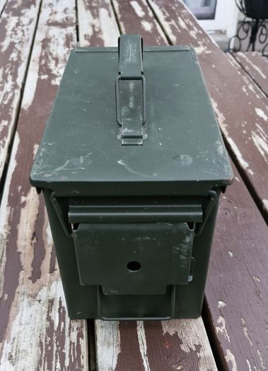 Military Metal Ammo Box / Can (Excellent storage)