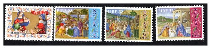 1995 Ireland Christmas Commemorative Stamps Mint Never Hinged (MNH)