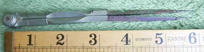 Antique Victorian  Divider Navigation Steel Needle Points.