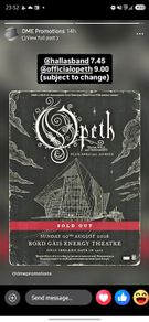 Opeth ticket