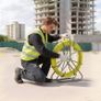 Fish Tape Fiberglass, 100M 6.3MM, Duct Rodder Fishtape Wire Puller with Stand, Cable Running Rod with Locking Mechanism, Fishing Tools, for Walls Floor and Electrical Conduit, Non-Conductive Image 8
