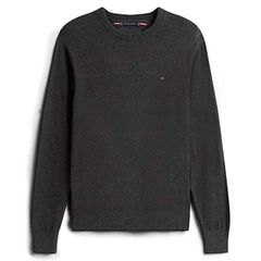 Tommy Hilfigerr Pima Cotton Cashmere Crew Neck Jumper - Charcoal Grey - XL - Brand New