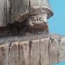 FIGURE - Vintage - Carved Oak Image 5