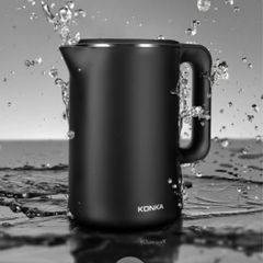 Black Electric Kettle 1.7L Smart Tea Pot