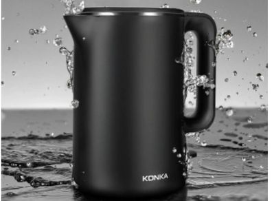 Black Electric Kettle 1.7L Smart Tea Pot
