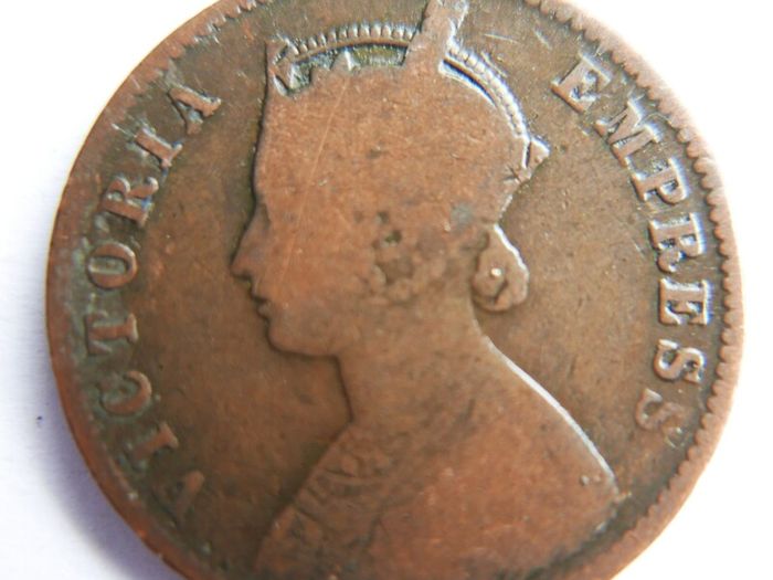 British India 1883 Queen Victoria Quarter Annas