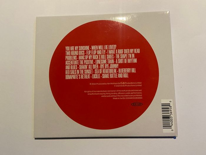Van Morrison Accentuate The Positive CD Card Sleeve