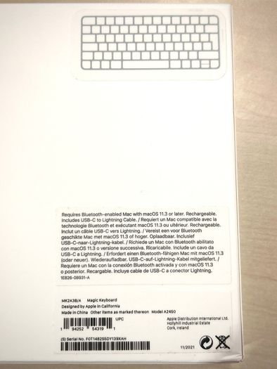 New Apple Magic Keyboard