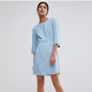 Warehouse Denim Ocean Fit & Flare dress Size 10 BNWT Image 3