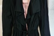 Missreal Womens Black Waterfall Tie Waist Jacket - Brand New!!!