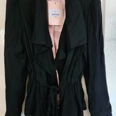 Missreal Womens Black Waterfall Tie Waist Jacket - Brand New!!!