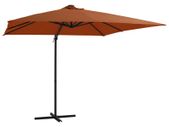 Cantilever Umbrella with LED lights Terracotta 250x250 cm