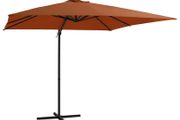 Cantilever Umbrella with LED lights Terracotta 250x250 cm