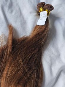 Hair extensions red brown