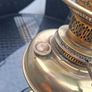 Beautiful Quality Antique Victorian Brass Oil Lamp made by Young's Paraffin Light and Mineral Oil Company in Edinburgh Scotland Image 10