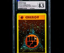 Fighting Energy CGC 8.5 NM-Mint+ Graded Energize Your Game Cycle Holo Rare Graded Pokemon Card League Promo Season 2 2002 Vintage