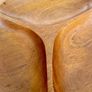 Vintage Mid Century Modern Teak Partitioned Snack Dish Serving Tray Image 6