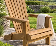 Adirondack  Sun Lounger Wood Weatherproof Foldable 160 kg Load