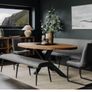 Brand New 200cm EZ Living Oval Oak Dining Table w Image 5