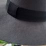 Witchery 100% Wool Grey Fedora - One Size Image 6