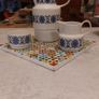 Fabulous Vintage Arklow Pottery Coffee Pot, Pot Warmer Stand, Milk Jug and Sugar Bowl in the Stunning "Larne" Pattern, Cobalt Blue Colourway Image 3