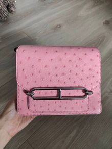 Ostrich skin bag