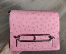 Ostrich skin bag