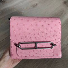 Ostrich skin bag