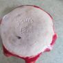 Vintage Bowl, Burnt Red Ruffled Crest Edge Small Dish Or Ashtray Image 6