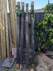 Four 100x100x240 Timber posts