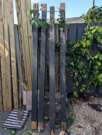 Four 100x100x240 Timber posts