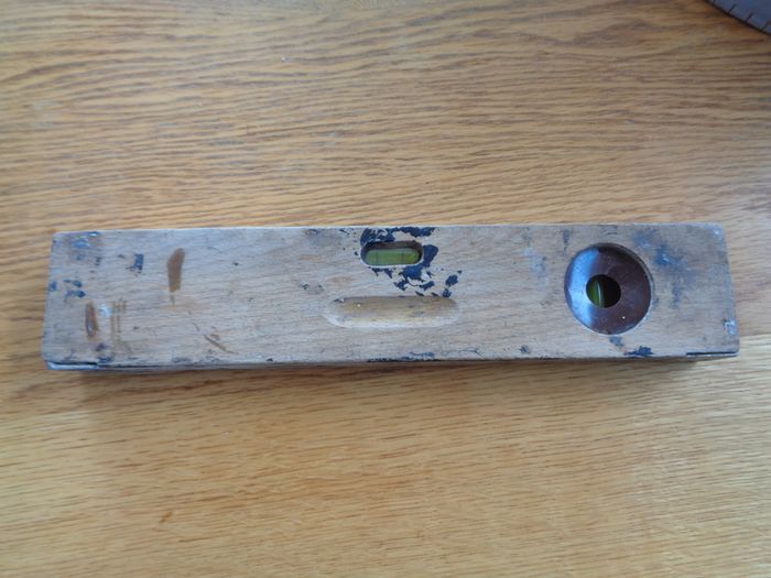Vintage  Hand Made Carpenters Spirit level for Sale
