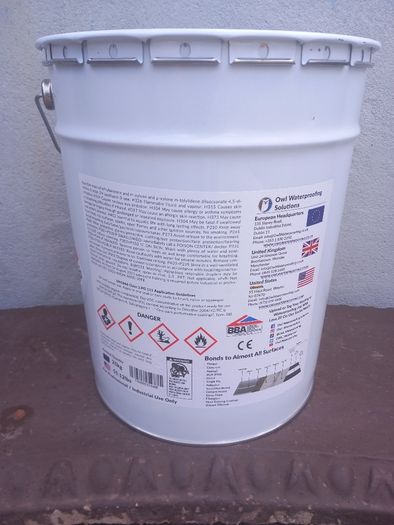 Lava 20 liquid rubber waterproofing 25kg Tin 1 Tin of catalyse 1 role of Fabric tape