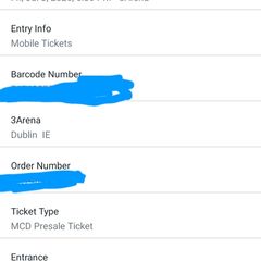 2 Wolfe Tones Standing Tickets 3Arena Dublin