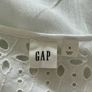 Ladies White Cotton Broderie Blouse from GAP Image 2