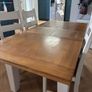 Solid Oak Extendable Dining Table & 4 Chairs Image 4