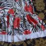 Ladies summer lined white black dress Image 3