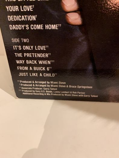 Gary US Bonds Dedication Vinyl Lp